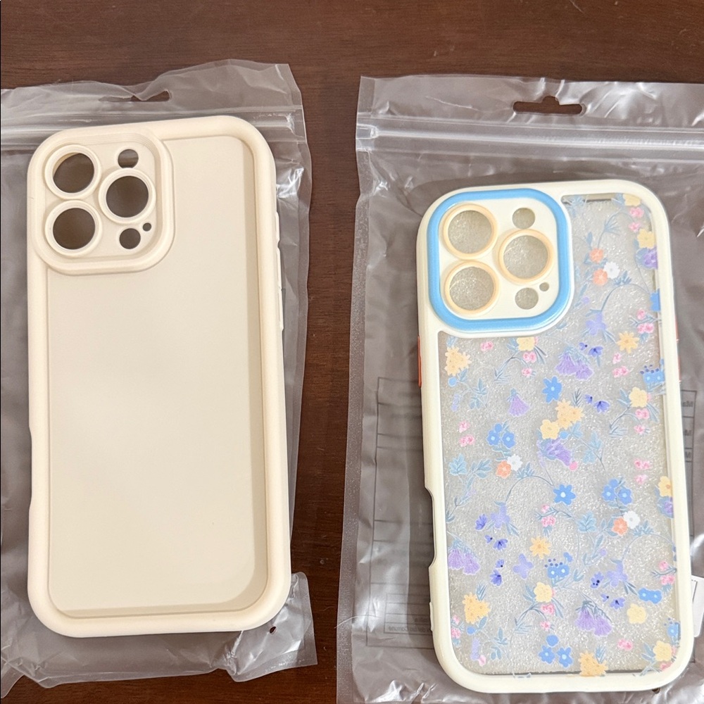 Elegant Floral Phone Case and Cream Phone Case
